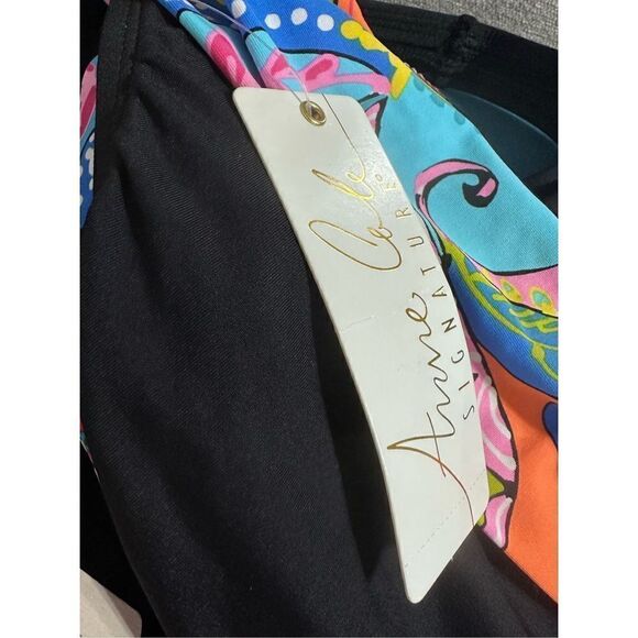 New. Anne Cole colorful tankini set. L-top/M-bottom. Retails $139 - Picture 10 of 10